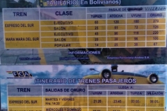Tren Villazon, Bolivia